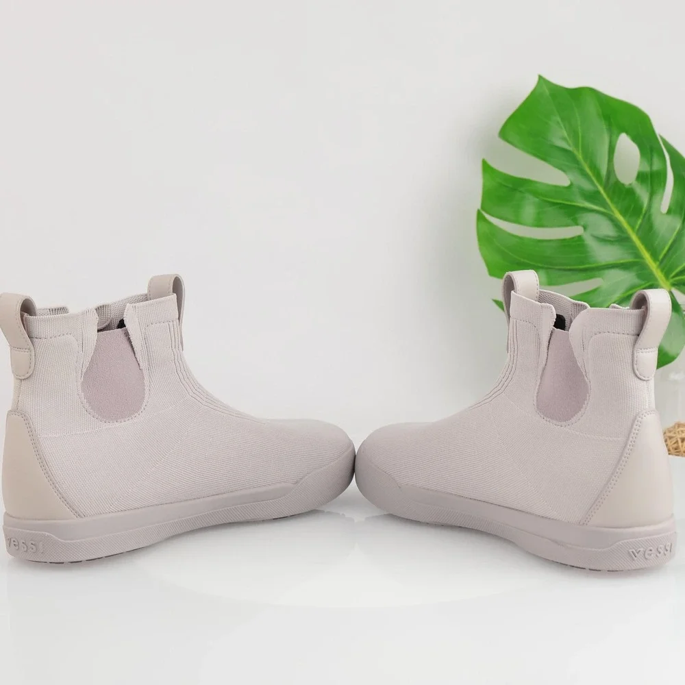Vessi Mens Weekend Chelsea Boot Size 12 Waterproof Gray Purple Knit Shoe Sneaker